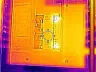 Breaker panel with two warm AFCI devices