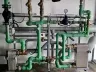 District heating substation, hot-water block (Budapest)