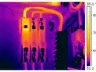 Overheating industrial fuse block