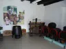 Wine museum interior with barrels and press, Tolcsva (Tokaj wine region)